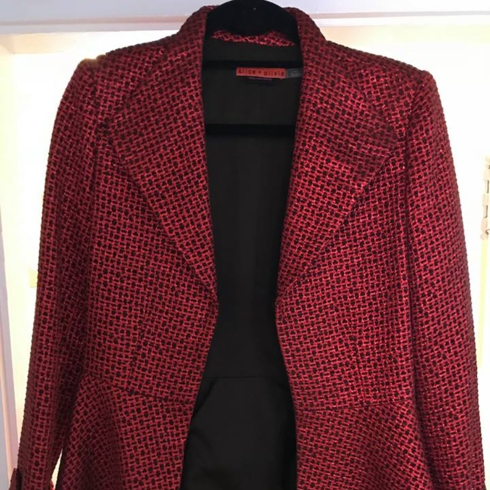 Alice + Olivia Peplum Statement Blazer